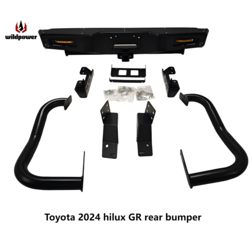 Fit For Toyota 2024 Hilux GR Bull Bar Wild Power Easy Installation Steel Rear Bumper Car Bull Bar