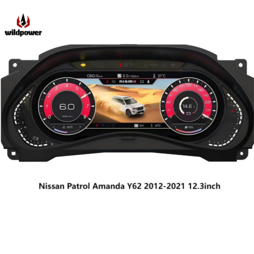 For Nissan Patrol Amanda Y62 LCD Digital Dashboard Panel Speedometer High-speed System Easy Install