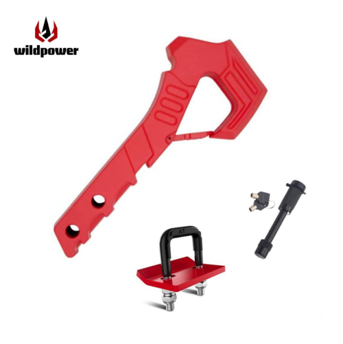 New WILDPOWER Frosted red scorpion tail hook box Universal Off-Road for SUV/Trailers Pintle Hook & Hitch Receiver