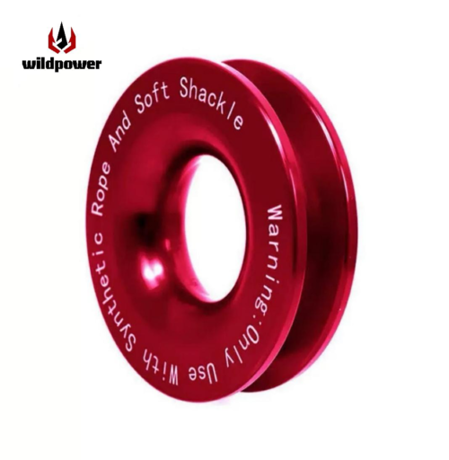 WILDPOWER Red Recovery ring Universal Off-Road for SUV/Trailers Pintle Hook & Hitch Receiver