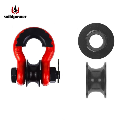 WILDPOWER Red pulley shackle 4.75T box set (HL) Universal Off-Road for SUV/Trailers Pintle Hook & Hitch Receiver