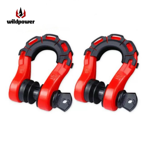 WILDPOWER Red 8T special-shaped shackle (Sister's style) box set Universal Off-Road for SUV