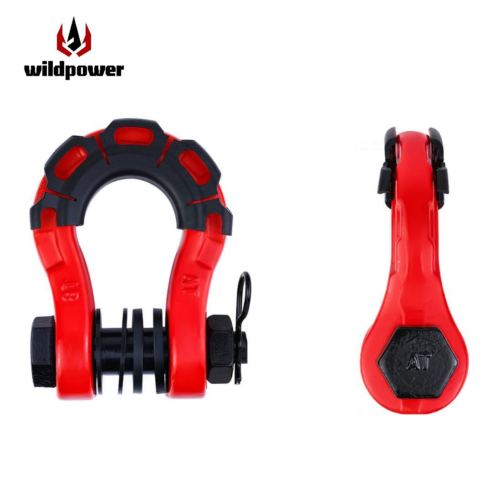 WILDPOWER Red 8T special-shaped shackles (AT bolts and nuts) in a box Universal Off-Road for SUV