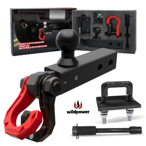 The dragon and phoenix split (black + red) + black can rotate Trailer arm + ball joint + lock + anti-loosening device (box) "Pretend