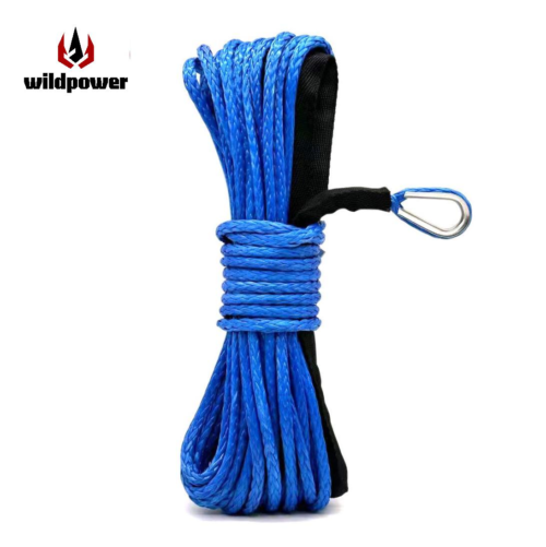 wild power Grey winch rope (chicken heart ring + copper tail buckle) 6mm*15m