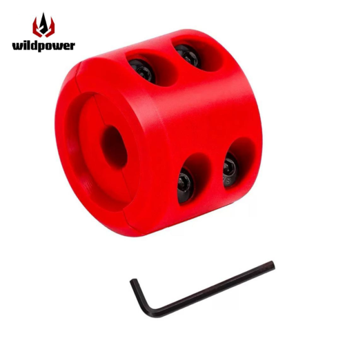 WILDPOWER Red round-head stop + wrench Universal Off-Road for SUV/Trailers Pintle Hook & Hitch Receiver