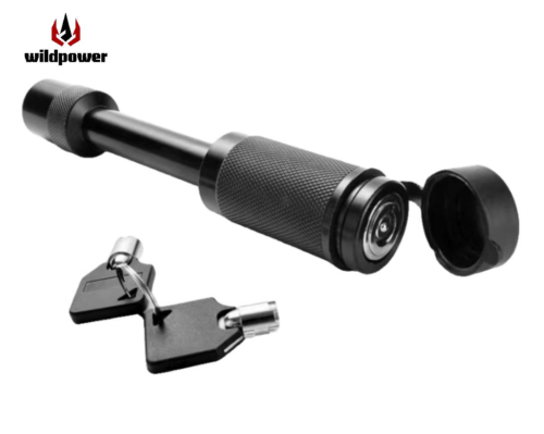WILDPOWER Black trailer lock - short 70mm Universal Off-Road for SUV/Trailers Pintle Hook & Hitch Receiver