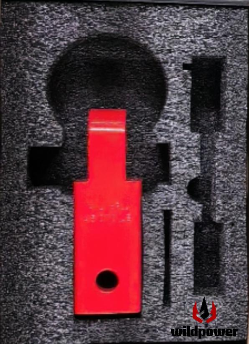 WILDPOWER Black round-head cross-hole carbon steel trailer arm box