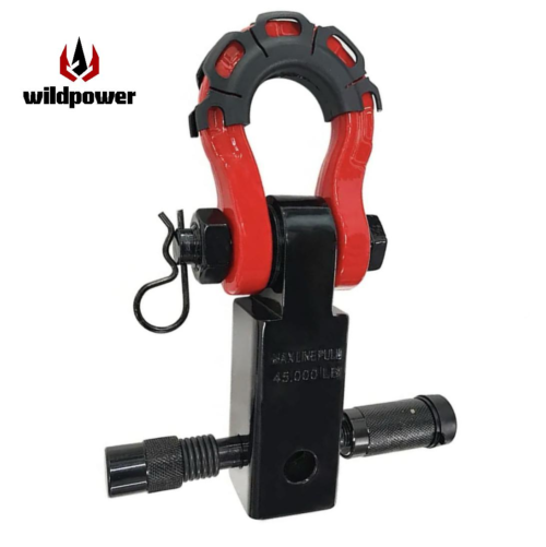WILDPOWER Red 8T special-shaped shackle + black round-head cross Hole trailer arm (lock) box set