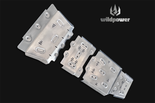 For Dodge RAM1500 5/8mm Aluminum Alloy Skid Plate System New 3D Upgraded Engine Protector Chassis Anti-Skid Plate