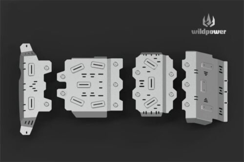 For GWM canon 5/8mm Aluminum Alloy Skid Plate System New 3D Upgraded Engine Protector Chassis Anti-Skid Plate
