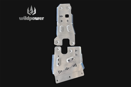 For Jeep Wrangler 5/8mm Aluminum Alloy Skid Plate System New 3D Upgraded Engine Protector Chassis Anti-Skid Plate