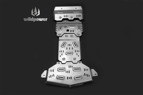 For Toyota Land Cruiser LC150 5/8mm Aluminum Alloy Skid Plate System New 3D Upgraded Engine Protector Chassis Anti-Skid Plate