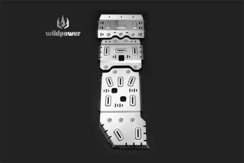 For Toyota Land Cruiser LC200 5/8mm Aluminum Alloy Skid Plate System New 3D Upgraded Engine Protector Chassis Anti-Skid Plate