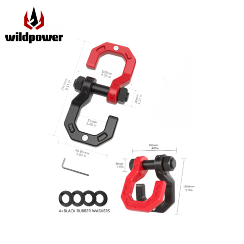 Customizable Steel Alloy Trailer Traction Hooks Split Hook Loops Quick Release Lock Anti-Falling Trailer Accessories