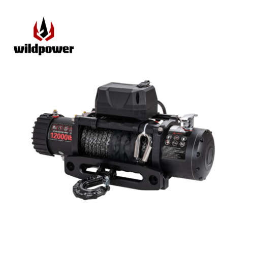 New WILDPOWER 9500/12000/13500 Ibs Cross-country Electric Winch with Wire/Synthetic Rope for Off-Road Pickup Escape and Rescue