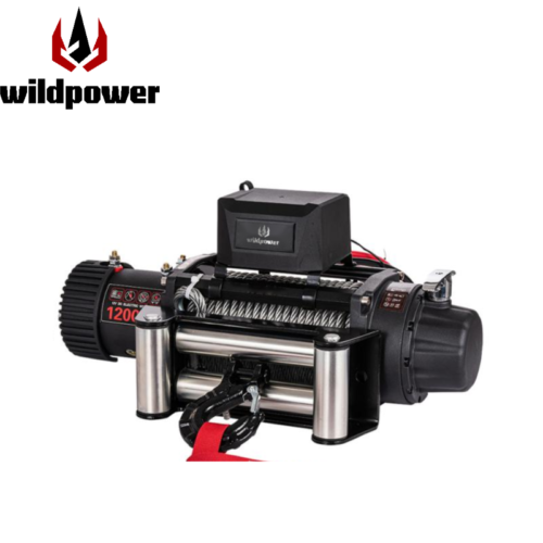 New WILDPOWER 9500/12000/13500 Ibs Cross-country Electric Winch with Wire/Synthetic Rope for Off-Road Pickup Escape and Rescue