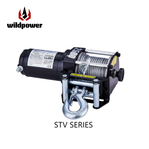 New WILDPOWER 2000/3000 Ibs Cross-country Electric Winch with Wire/Synthetic Rope for Off-Road Pickup Escape and Rescue