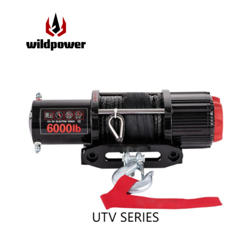 New WILDPOWER 3500/4500/6000 Ibs Cross-country Electric Winch with Wire/Synthetic Rope for Off-Road Pickup Escape and Rescue