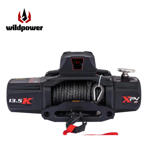 New WILDPOWER 13,500lbs Cross-country Electric Winch with Wire/Synthetic Rope for Off-Road Pickup Escape and Rescue
